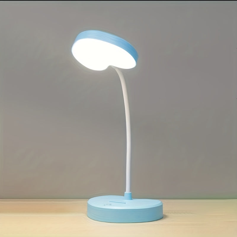 Lampe à poser LED pliable rechargeable USB – LumiDesk — vue de profil