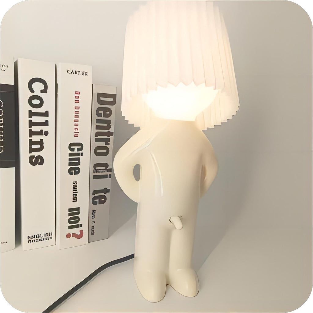 Lampe à poser LED sans fil au design ludique – LumiPlay — détail de la matière