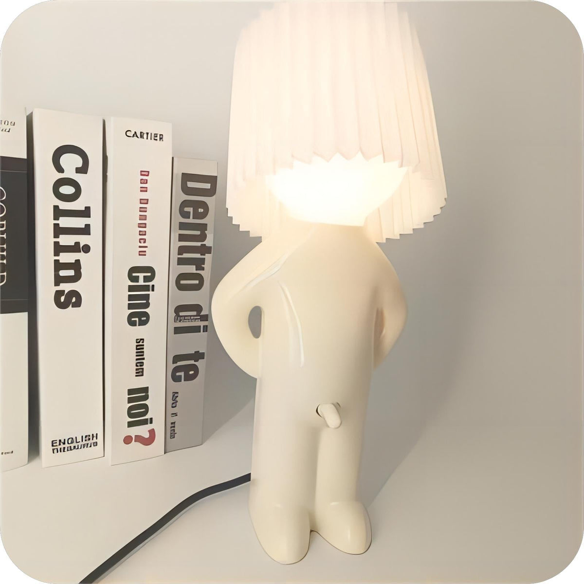 Lampe à poser LED sans fil au design ludique – LumiPlay — détail de la finition