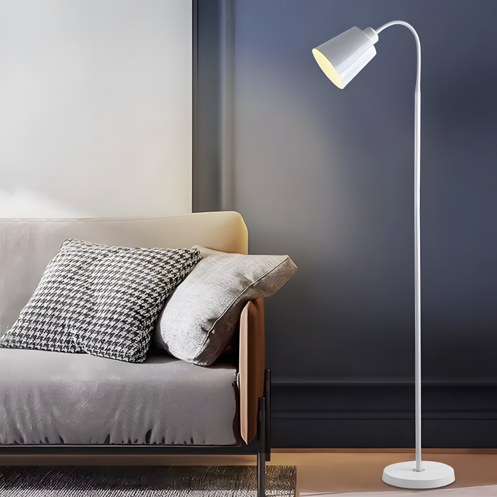 Lampadaire LED à bras flexible en métal 150 cm – Oriya — détail de la matière