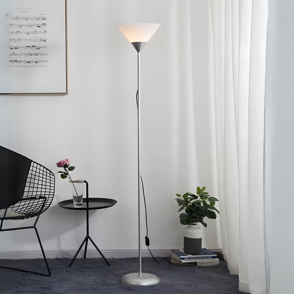 Lampadaire minimaliste métal éclairage indirect 146 cm – Orvia — vue de face