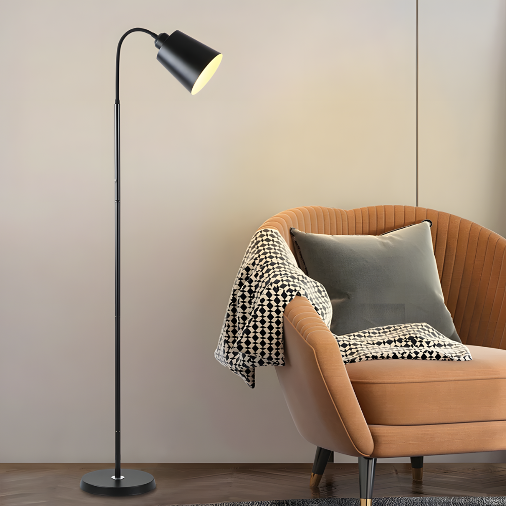Lampadaire LED à bras flexible en métal 150 cm – Oriya — dimensions et cotes (2)