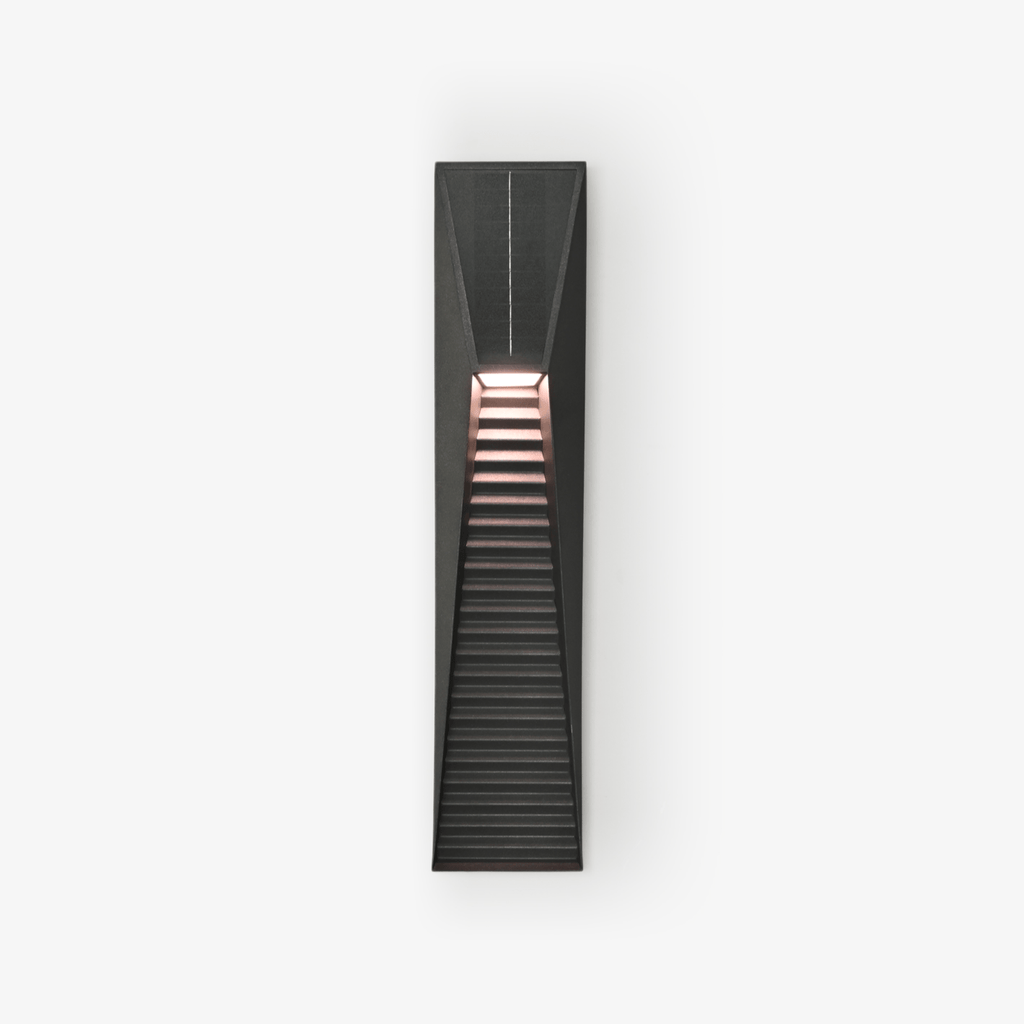 Applique murale extérieure solaire LED de chemin – Obsidian