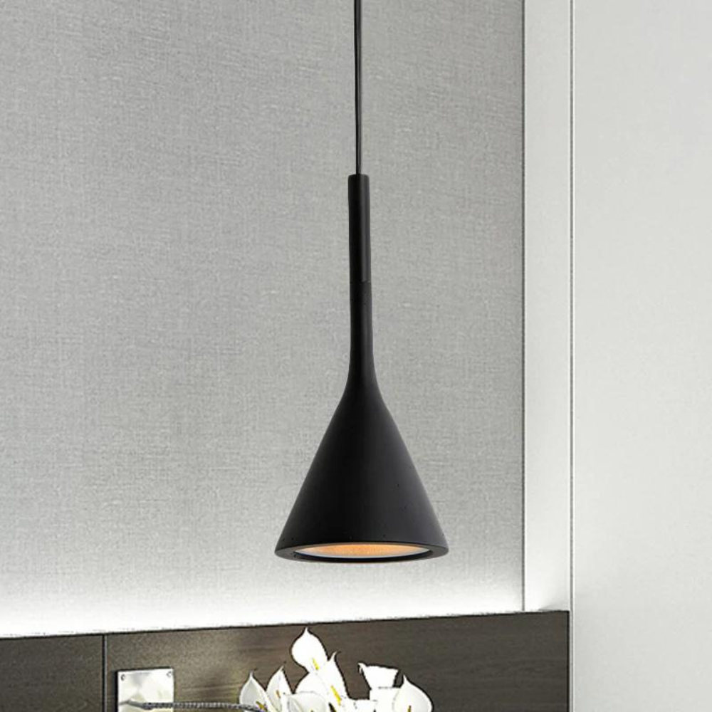 Suspension conique minimaliste, plusieurs coloris – NordCone — vue de face