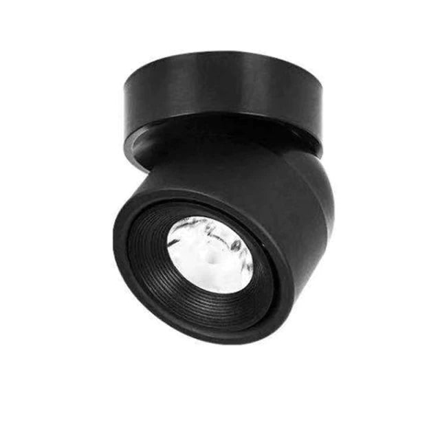 Spot LED orientable 340° en aluminium sablé – NordicLuxe — dimensions et cotes