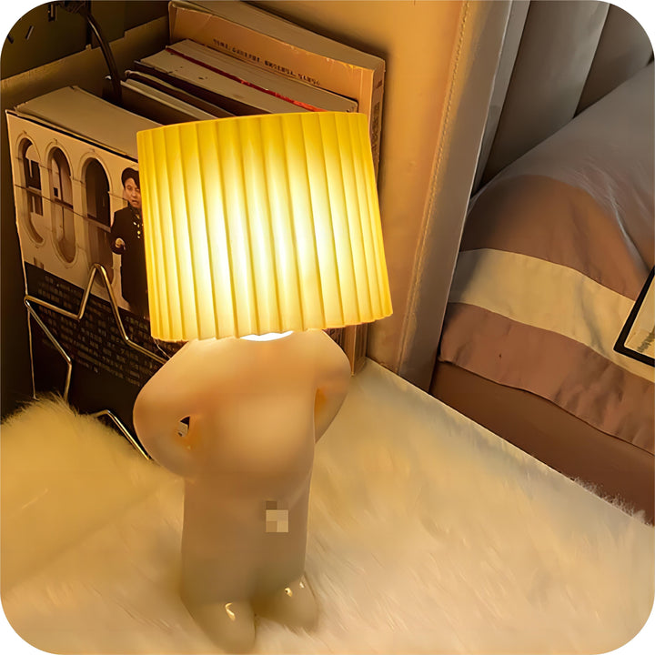 Lampe à poser LED sans fil au design ludique – LumiPlay — allumé en situation