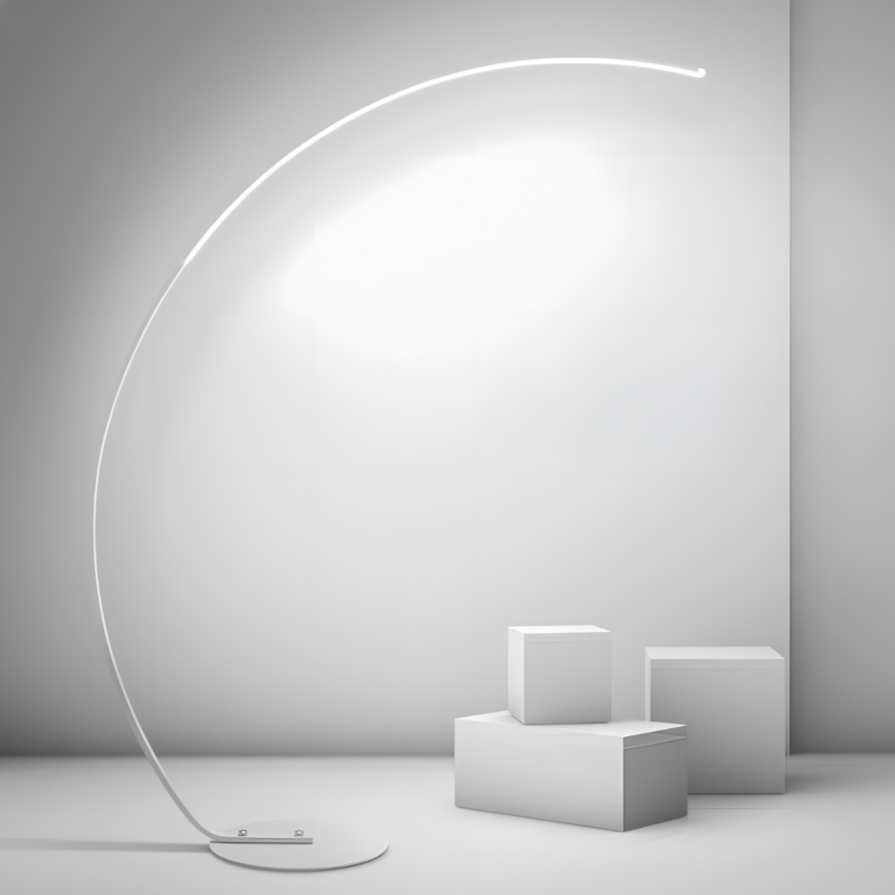 Lampadaire LED aluminium éclairage haut et bas – Nørlys — détail de la matière