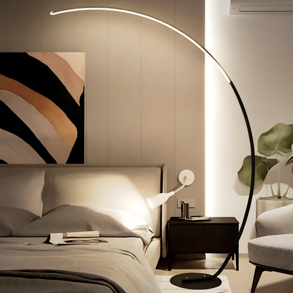 Lampadaire LED aluminium éclairage haut et bas – Nørlys — détail du système de fixation