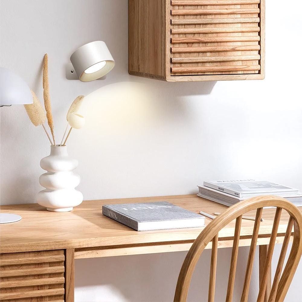 Applique murale rotative 360° compacte sans fil – LumiTurn
