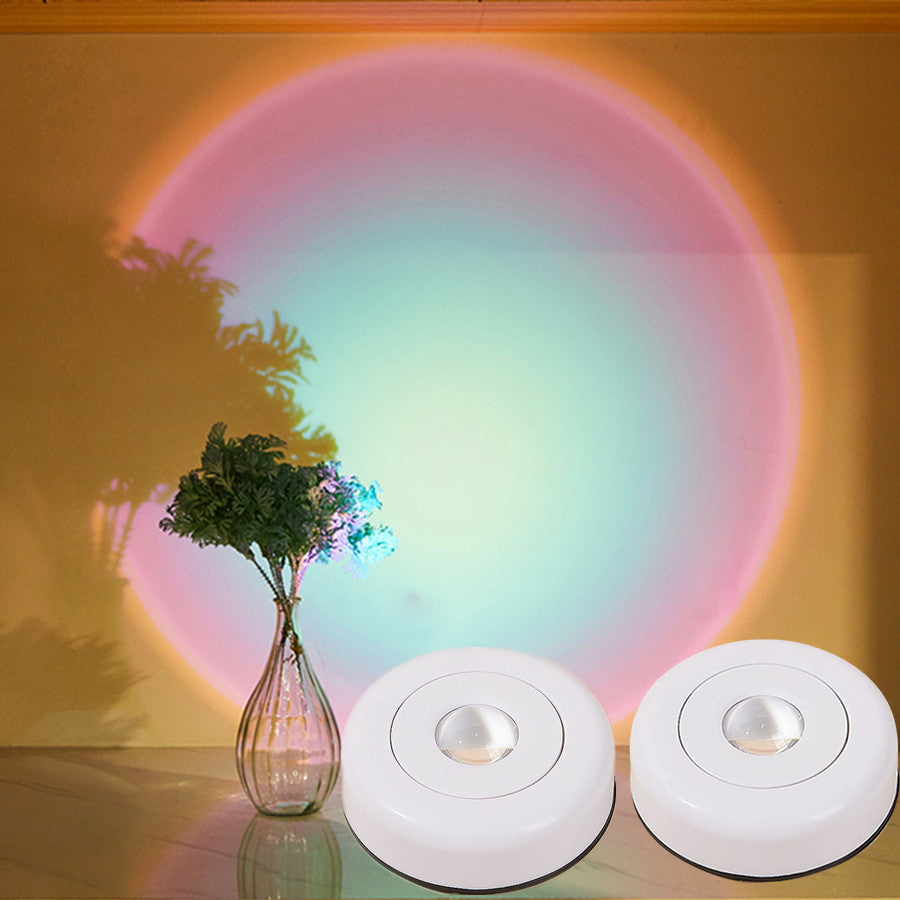 Lampe d'appoint sans fil à piles AAA, 5 teintes – SolGlow — vue de profil (2)