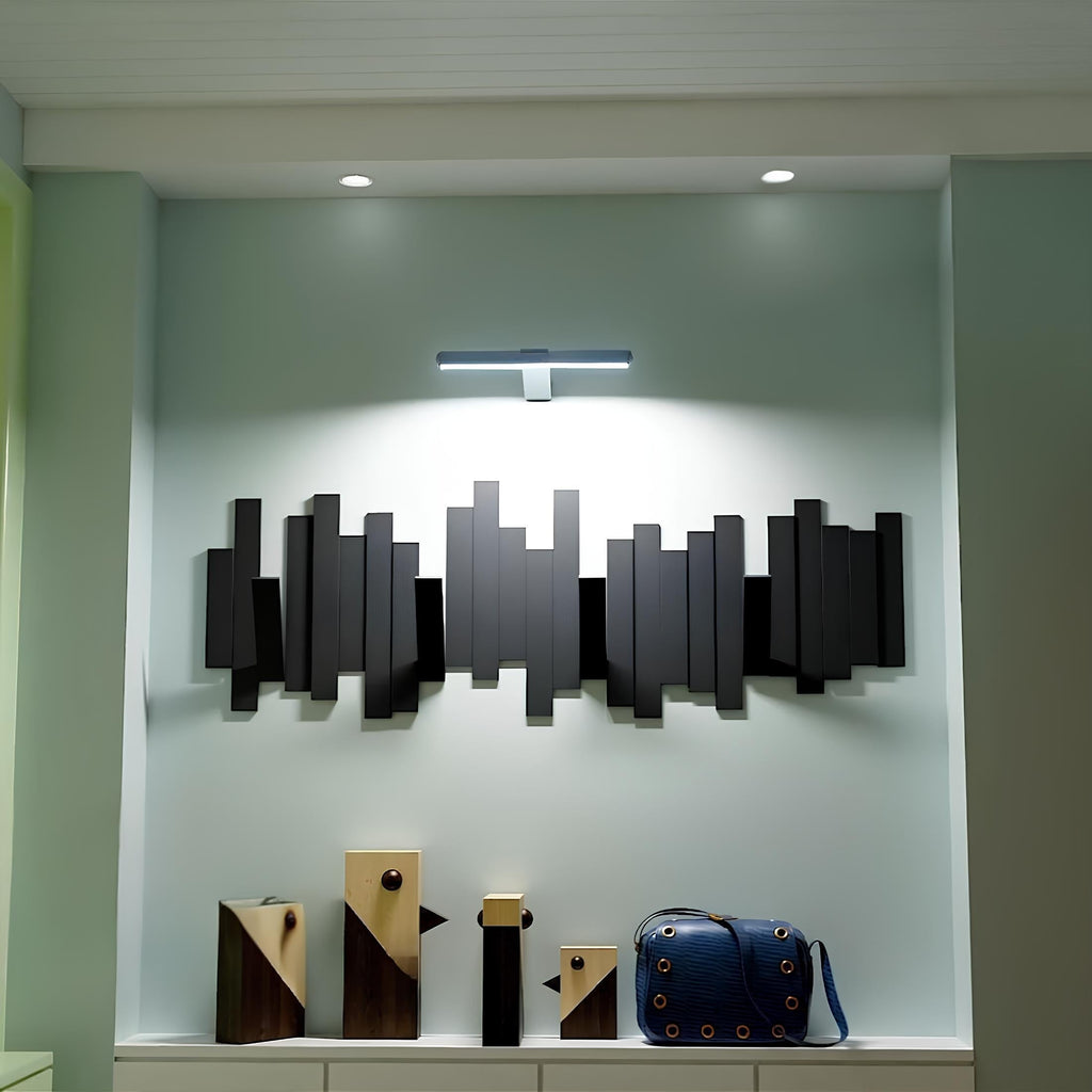 Applique murale LED sans fil orientable aluminium – LumiCraft — détail du système de fixation