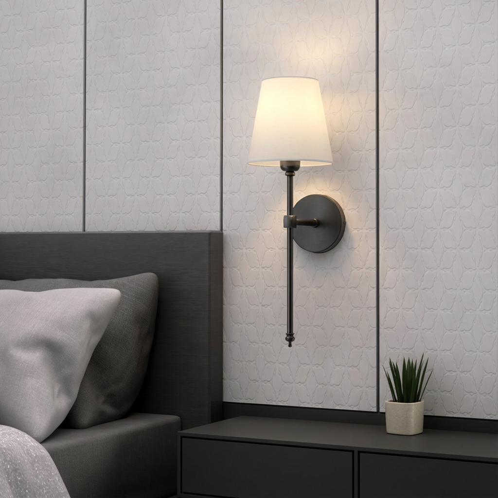 Applique murale LED rechargeable sans fil 50 cm – Sylene — détail du système de fixation
