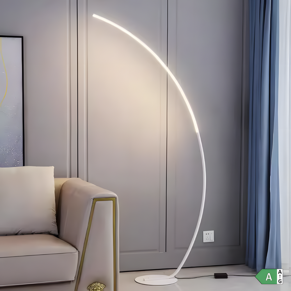 Lampadaire LED aluminium éclairage haut et bas – Nørlys — vue de face (2)