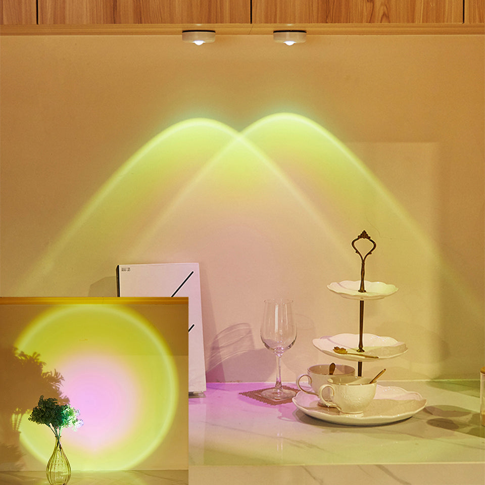 Lampe d'appoint sans fil à piles AAA, 5 teintes – SolGlow — vue de trois quarts