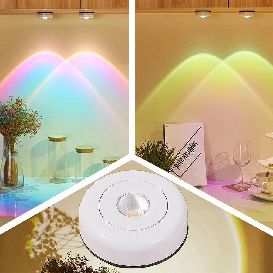 Lampe d'appoint sans fil à piles AAA, 5 teintes – SolGlow — allumé en situation