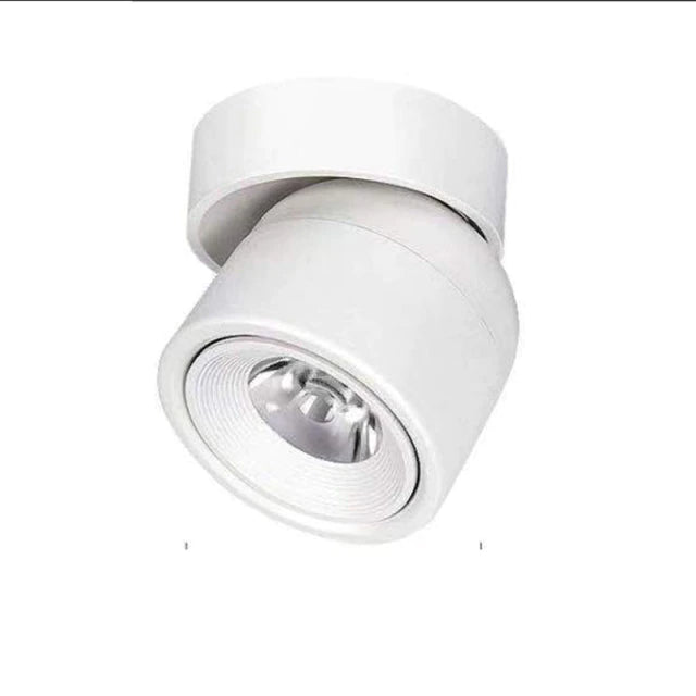 Spot LED orientable 340° en aluminium sablé – NordicLuxe — vue de dessous