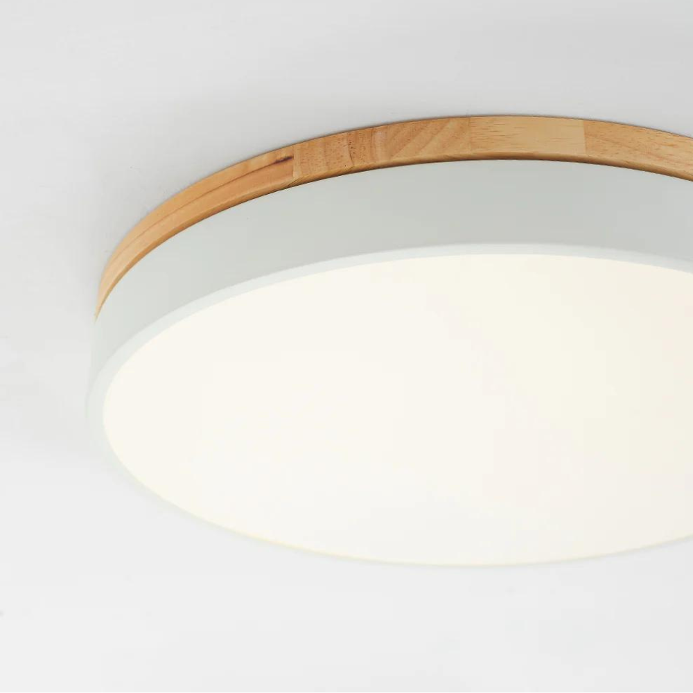 Plafonnier scandinave bois naturel et métal – ScandiLuxe — dimensions et cotes