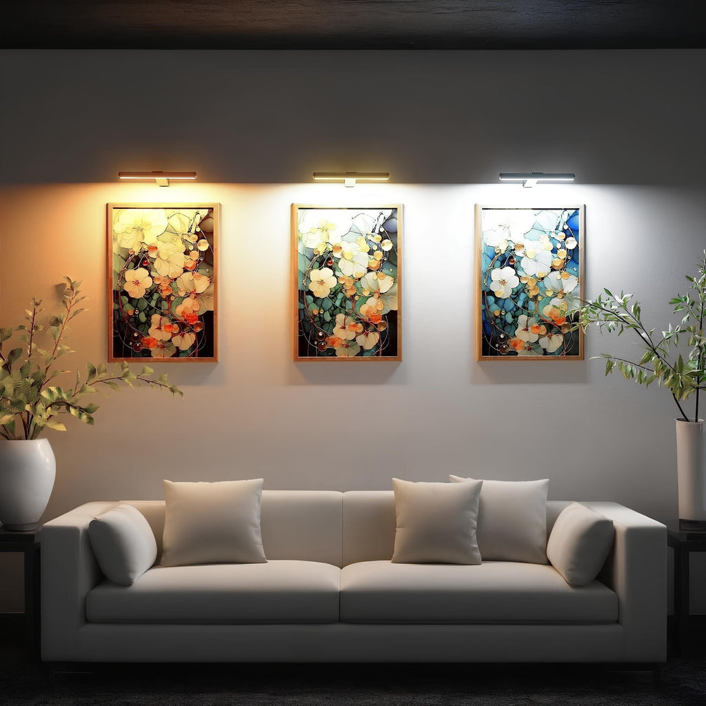Applique murale LED sans fil orientable aluminium – LumiCraft — vue de trois quarts