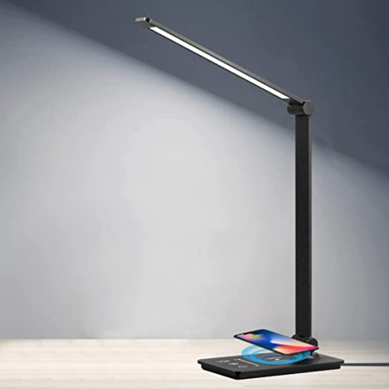 Lampe à poser LED de bureau à charge sans fil Qi – LumiGlow