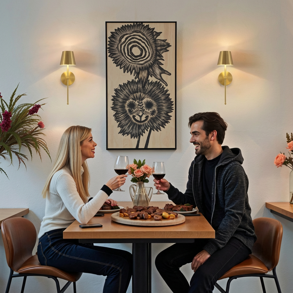Appliques murales LED sans fil dimmables lot de 2 – Axelia — dimensions et cotes