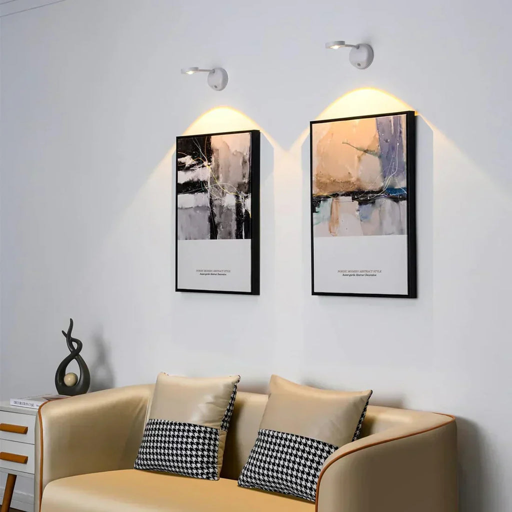 Applique murale LED rechargeable détecteur de mouvement – LumiSense — dimensions et cotes