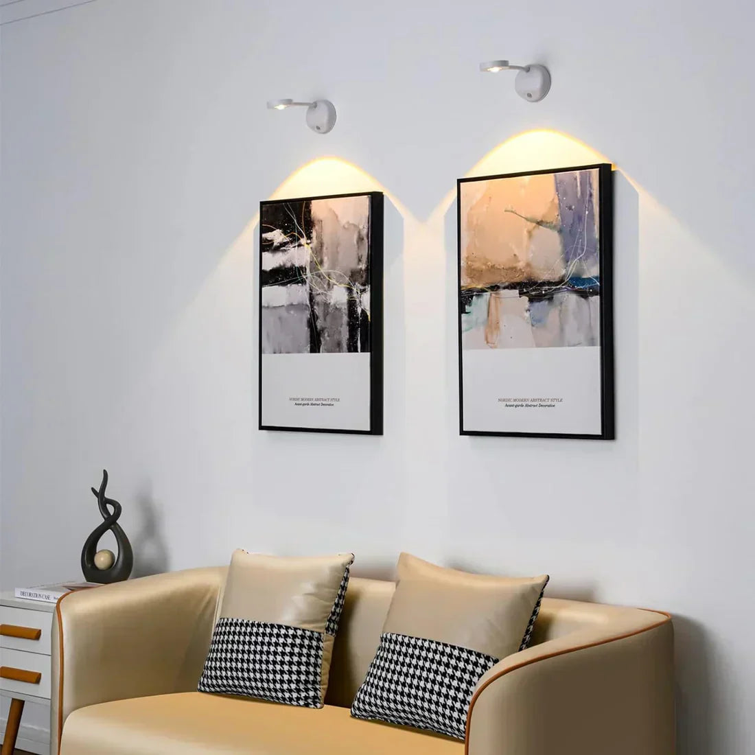 Applique murale LED rechargeable détecteur de mouvement – LumiSense — dimensions et cotes