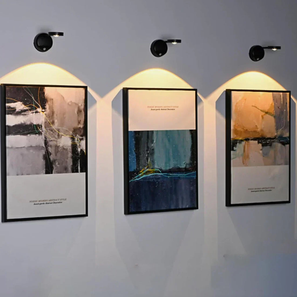 Applique murale LED rechargeable détecteur de mouvement – LumiSense — vue de dessous