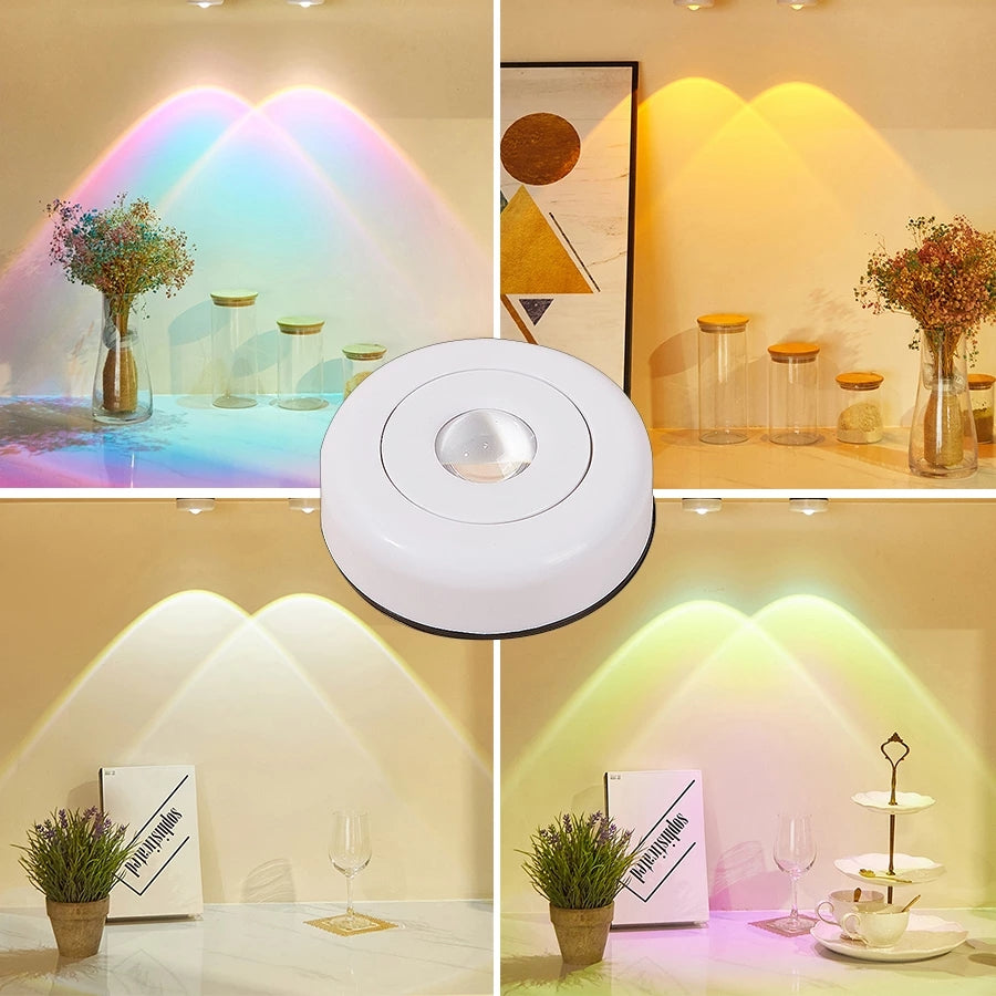 Lampe d'appoint sans fil à piles AAA, 5 teintes – SolGlow — dimensions et cotes