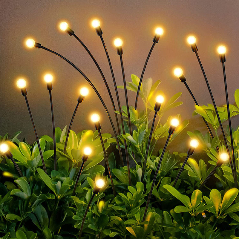 Borne de jardin solaire IP65 en ABS, 75 cm – Vuurvliegjes — vue de face