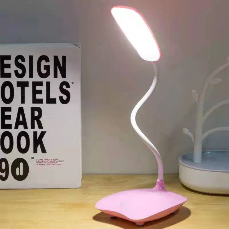 Lampe à poser LED pliable rechargeable USB – LumiDesk — vue de face