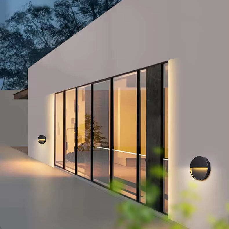 Applique murale extérieure LED 3 W en aluminium – StepGlow — vue de profil