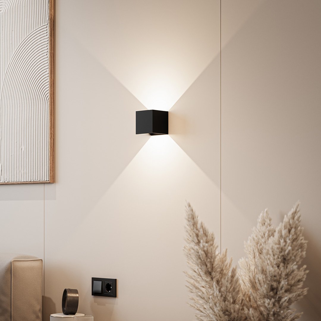 Applique murale LED IP54 à volets réglables 6 W – Xena — vue de profil (3)