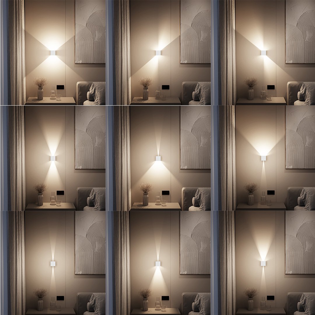 Applique murale LED IP54 à volets réglables 6 W – Xena — vue de profil (4)
