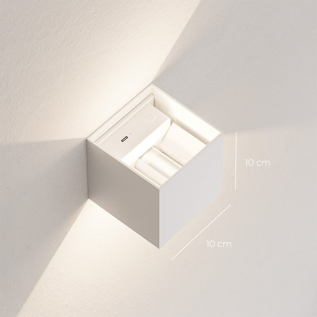 Applique murale LED IP54 à volets réglables 6 W – Xena — détail du système de fixation (4)