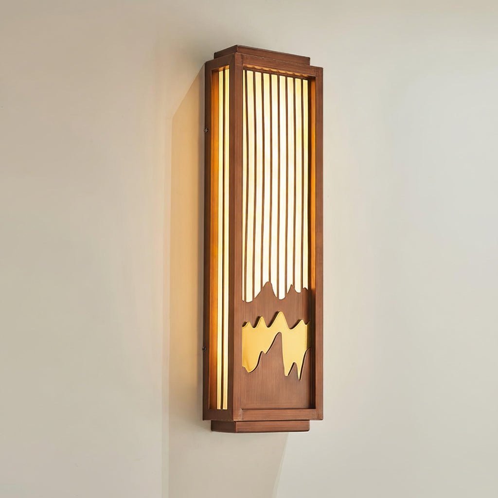 Applique murale extérieure LED inox design épuré – Anvia — vue de trois quarts