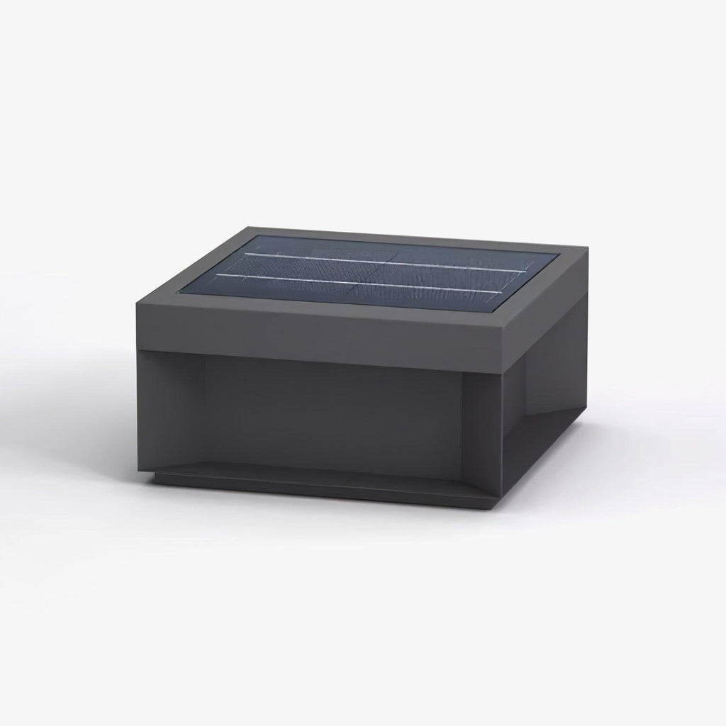 Borne de jardin LED métal sablé IP65 – filaire ou solaire