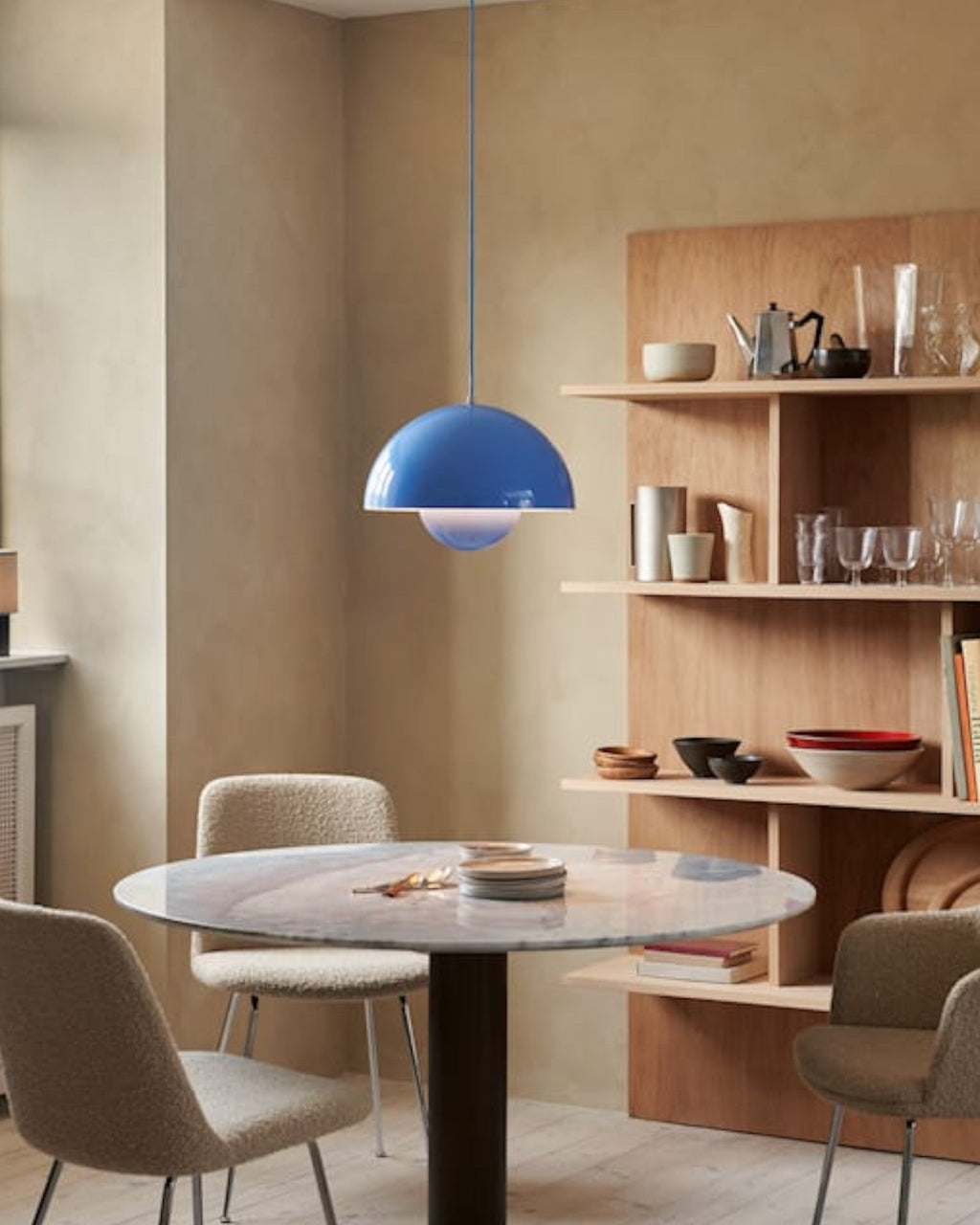 Suspension LED 16 W blanc chaud 3000K, Ø 23 cm – LoftElegance — vue de dessous (3)