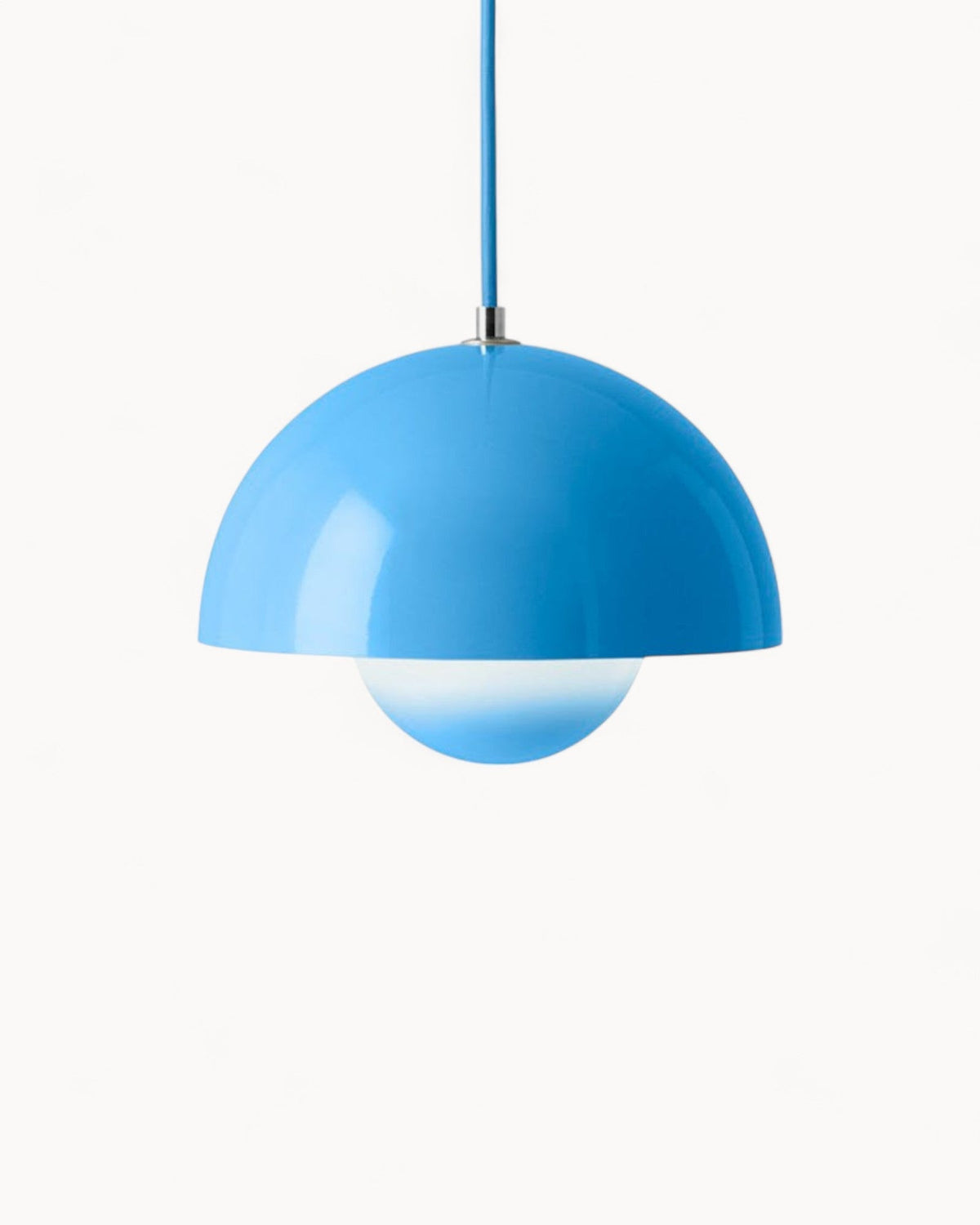 Suspension LED 16 W blanc chaud 3000K, Ø 23 cm – LoftElegance — allumé en situation (3)