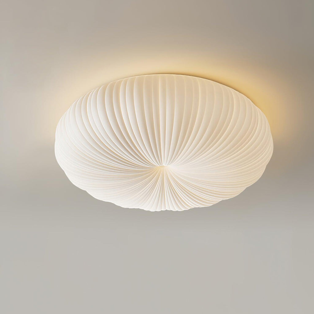 Plafonnier LED dimmable avec télécommande métal et plastique — détail de la finition (3)