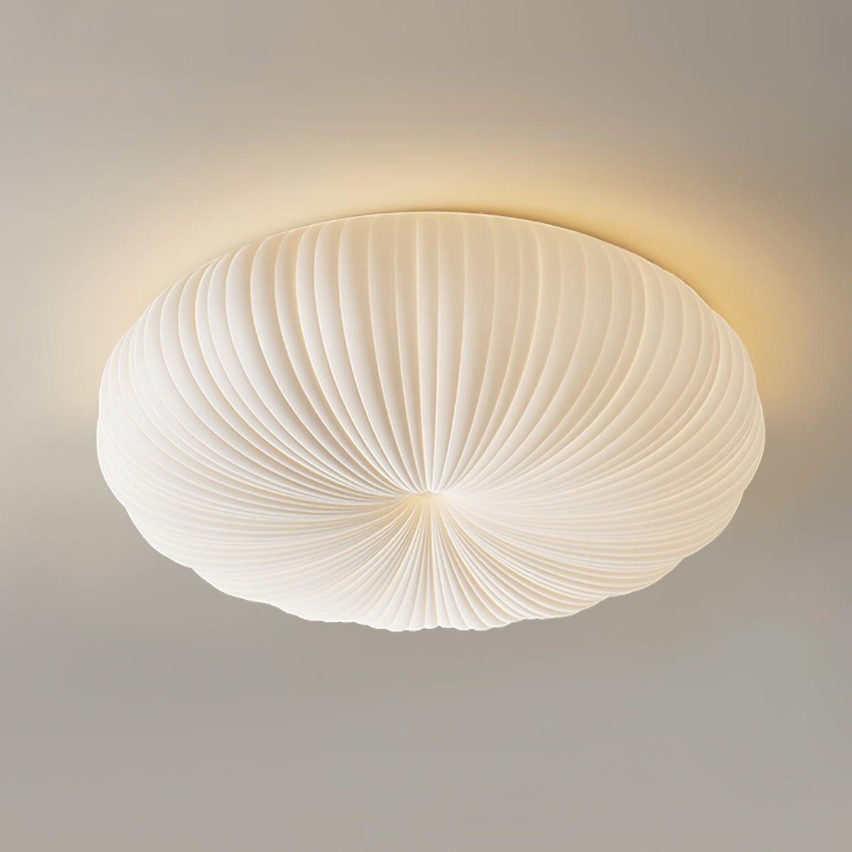 Plafonnier LED dimmable avec télécommande métal et plastique — vue de face (2)