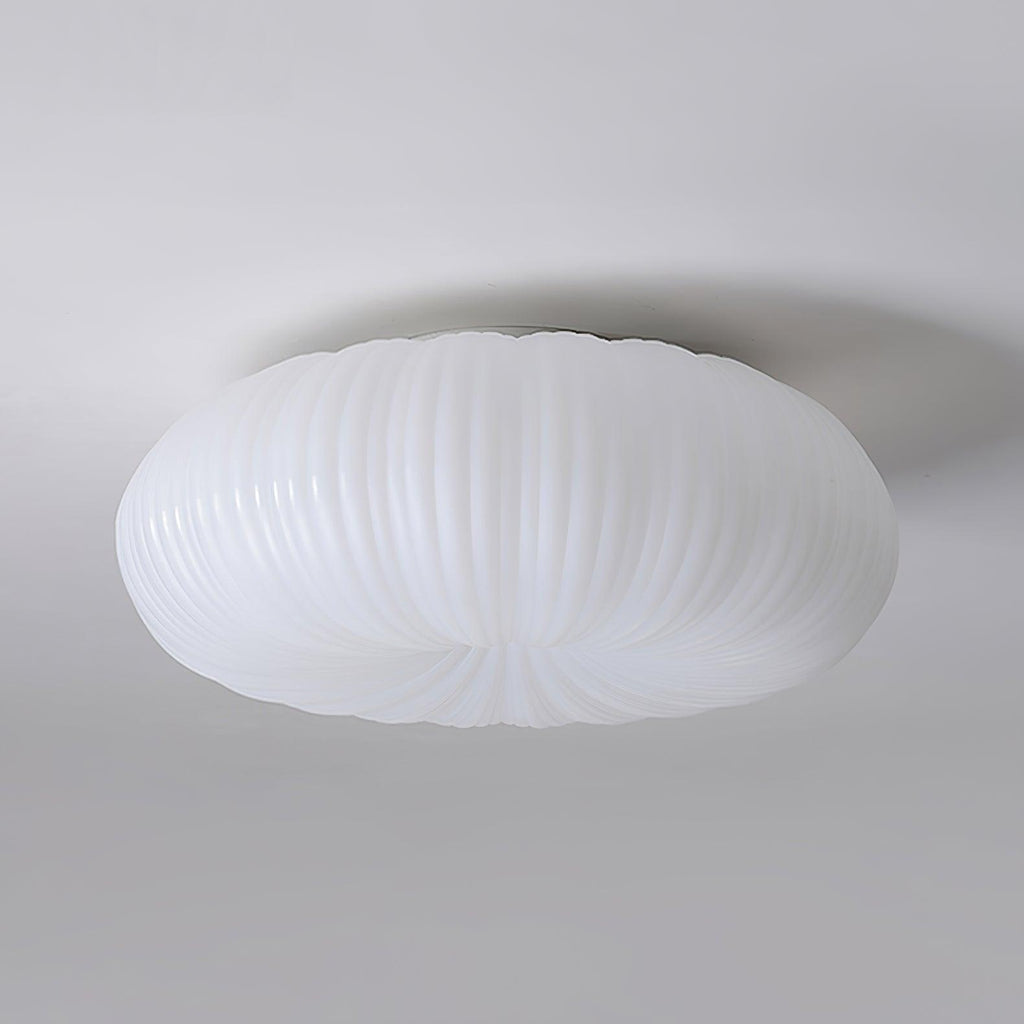Plafonnier LED dimmable avec télécommande métal et plastique — vue de profil (2)