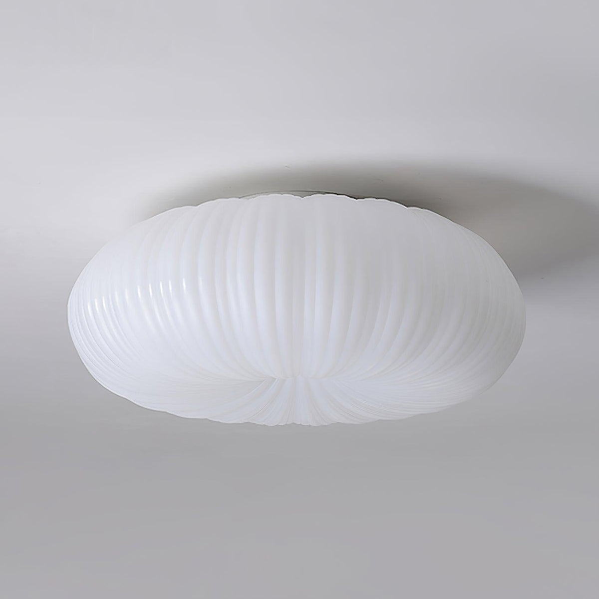 Plafonnier LED dimmable avec télécommande métal et plastique — vue de profil (2)