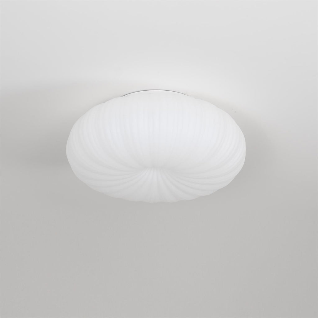 Plafonnier LED dimmable avec télécommande métal et plastique — vue de profil (3)