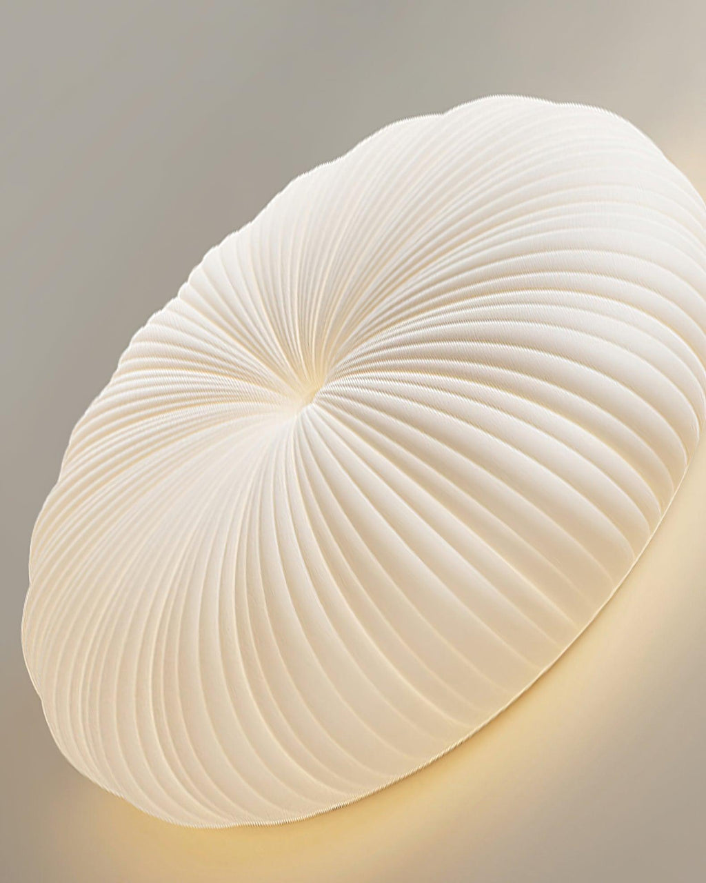 Plafonnier LED dimmable avec télécommande métal et plastique — allumé en situation (2)