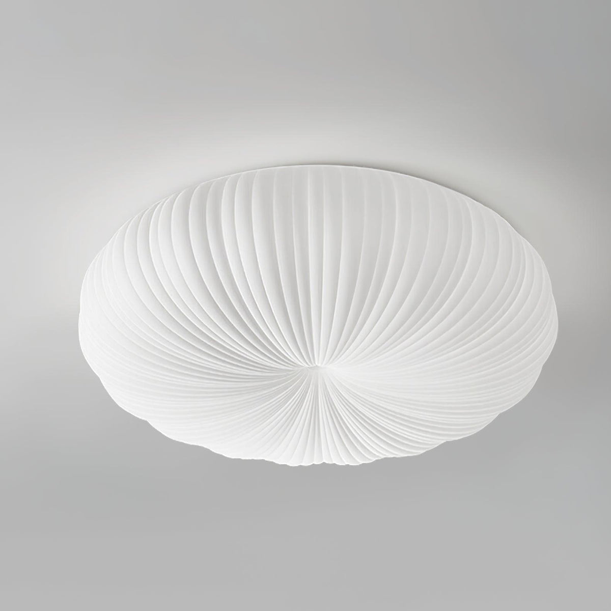Plafonnier LED dimmable avec télécommande métal et plastique — vue de trois quarts (2)