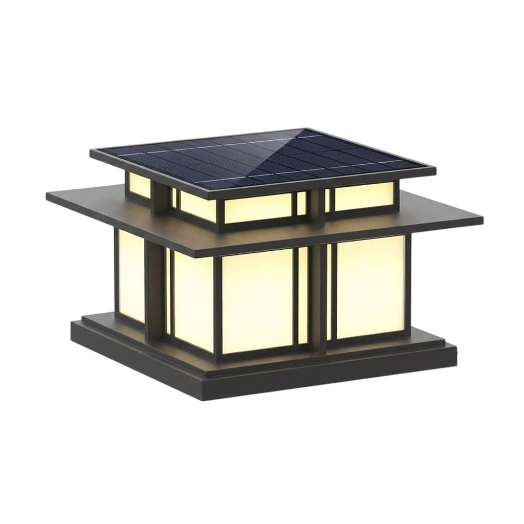Borne de jardin LED IP65 corps sablé anti-UV – Boilyn — vue de dessous (7)