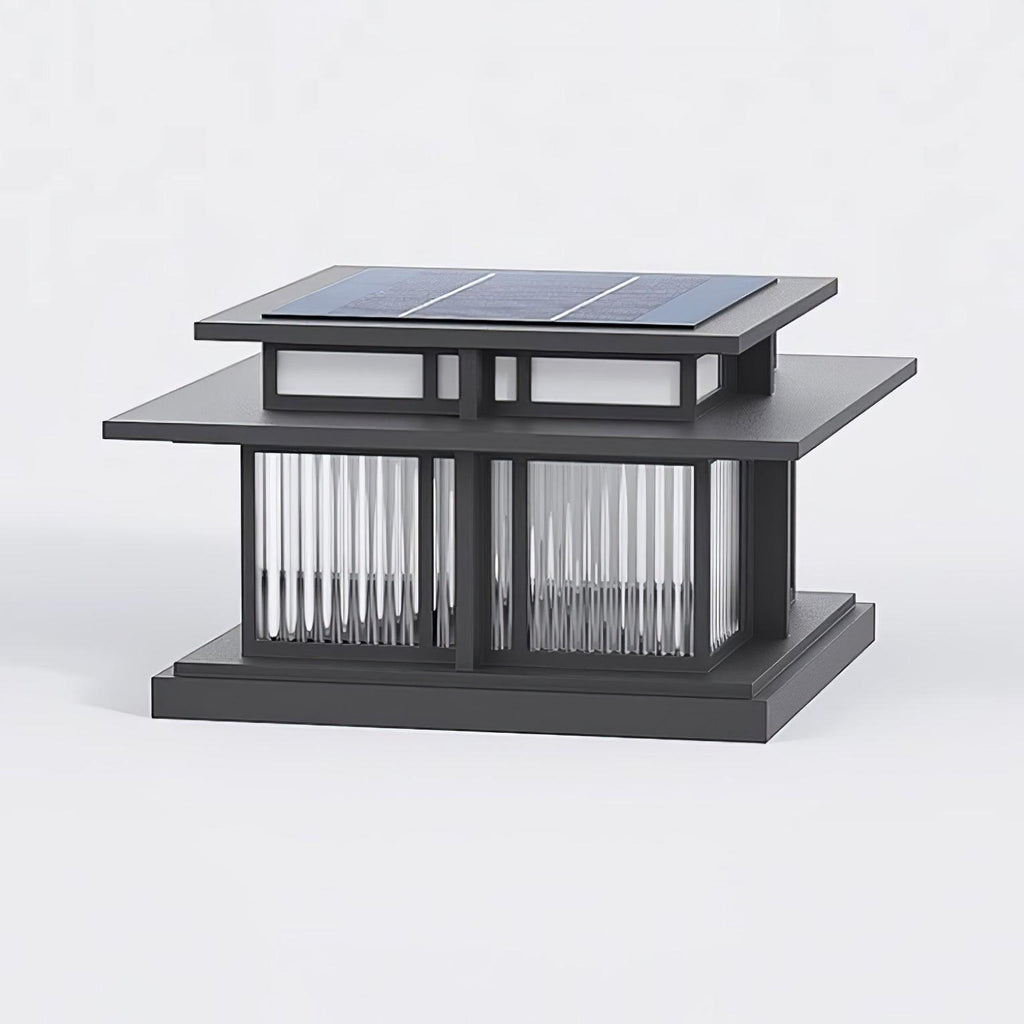 Borne de jardin solaire IP65 acrylique dépoli – Boilyn — détail du système de fixation