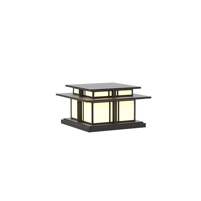 Borne de jardin LED IP65 corps sablé anti-UV – Boilyn — mise en situation dans la pièce (3)
