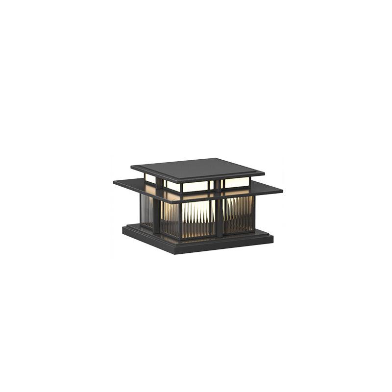 Borne de jardin LED IP65 corps sablé anti-UV – Boilyn — détail de la matière (3)