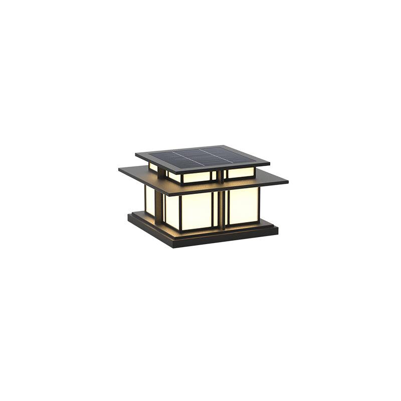 Borne de jardin solaire IP65 acrylique dépoli – Boilyn — mise en situation dans la pièce (3)